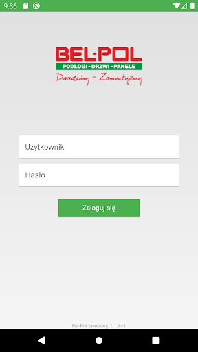 Android application Bel-Pol Inventory screenshort