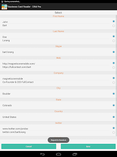 Business Card Reader - CRM Pro Tangkapan layar