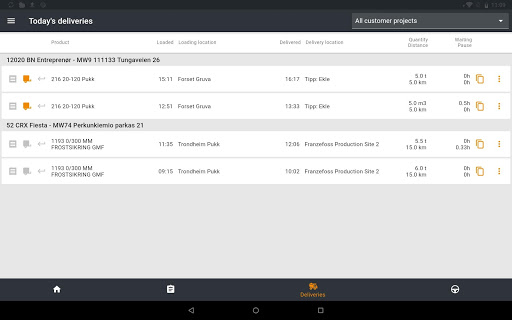 Android application Devinco Transport Mobile screenshort