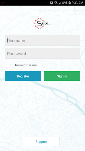 Android application Sol Track screenshort