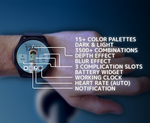 Android application iOS Home Watch Face screenshort