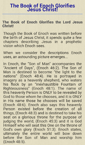 Android application Book of Enoch Bible Study screenshort