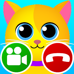 「fake call video cat 2 game」のアイコン画像