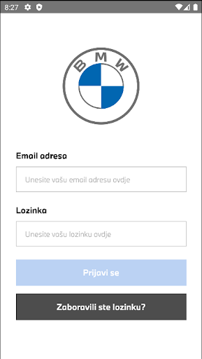 Android application BMW Voli Motors Loyality screenshort