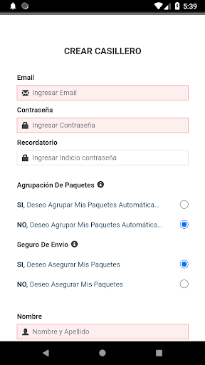 Android application Click Mail screenshort