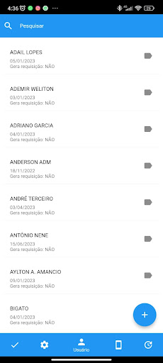 Android application LC Tarefas screenshort