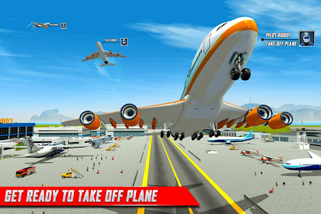 Robot Pilot Airplane Games 3D  Screenshots 2