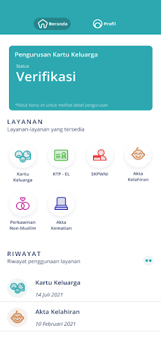 Android application JELITAKU - DUKCAPIL PINRANG screenshort