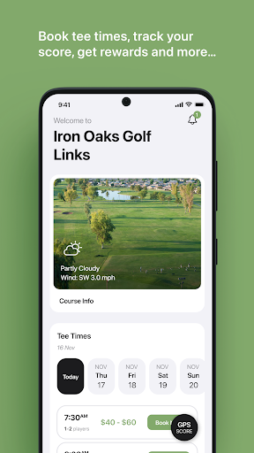 Android application Iron Oaks Golf Links screenshort