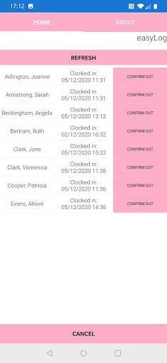 Roll Call Screen 2