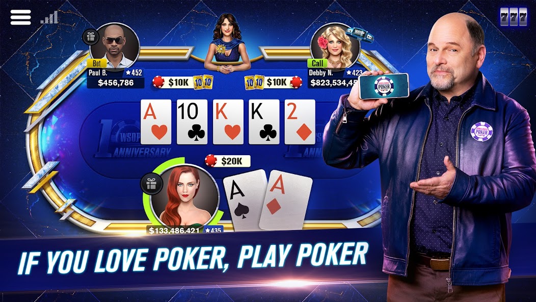 WSOP - Poker Games Online 11.6.0 APK + Mod (Unlimited money) إلى عن على ذكري المظهر
