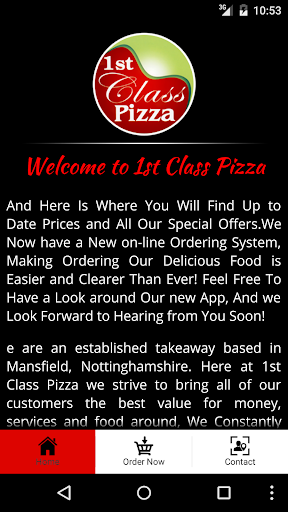 1st Class Pizza Mansfield Screen 2