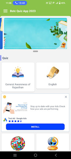 Android application BSTC Quiz App 2023 & Notes screenshort