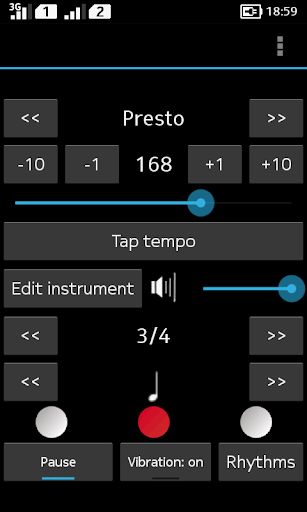 Android application KM Metronome screenshort