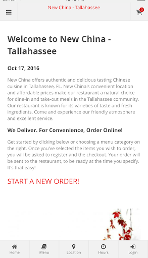 Android application New China - Tallahassee screenshort