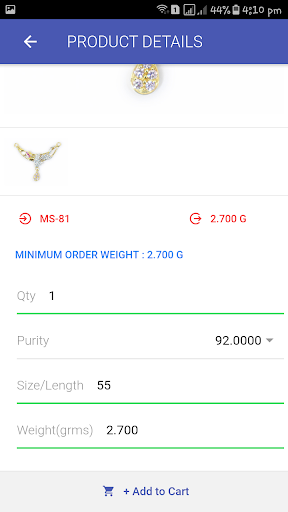 Android application HRDK Jewellery screenshort