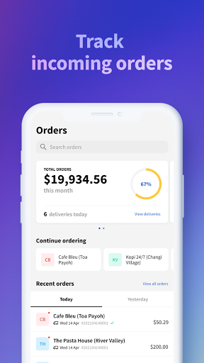 Android application Zeemart Supplier screenshort