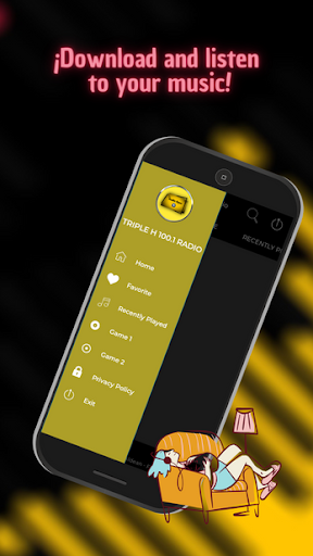 Android application Triple H 100.1 Radio Hornsby screenshort