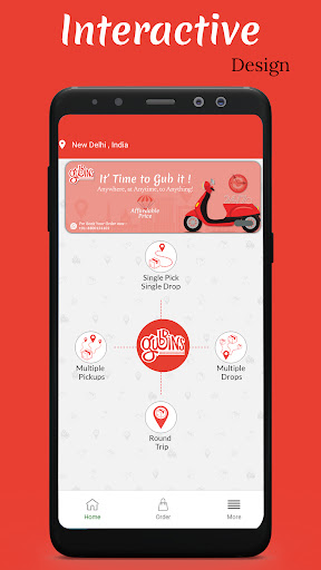 Android application Gubbins Delivery screenshort
