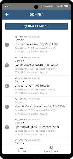 Android application Dropon Mobile screenshort