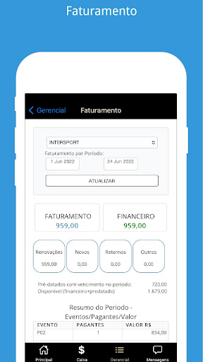 Android application Bluesoccer screenshort