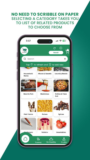 Android application Rungrocery screenshort