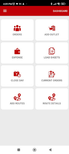 Android application SmartSales screenshort