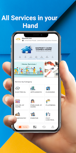 Android application HomeLine Services screenshort