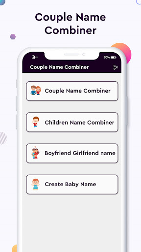 Baby name Couple Name Combiner Screen 2