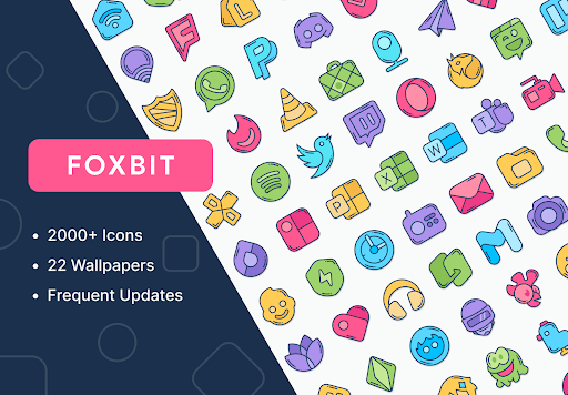 Android application Foxbit Icon Pack screenshort