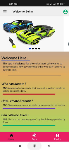 Toys Donation Screen 2