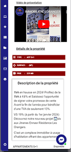 Immobilière lOranger Screen 3