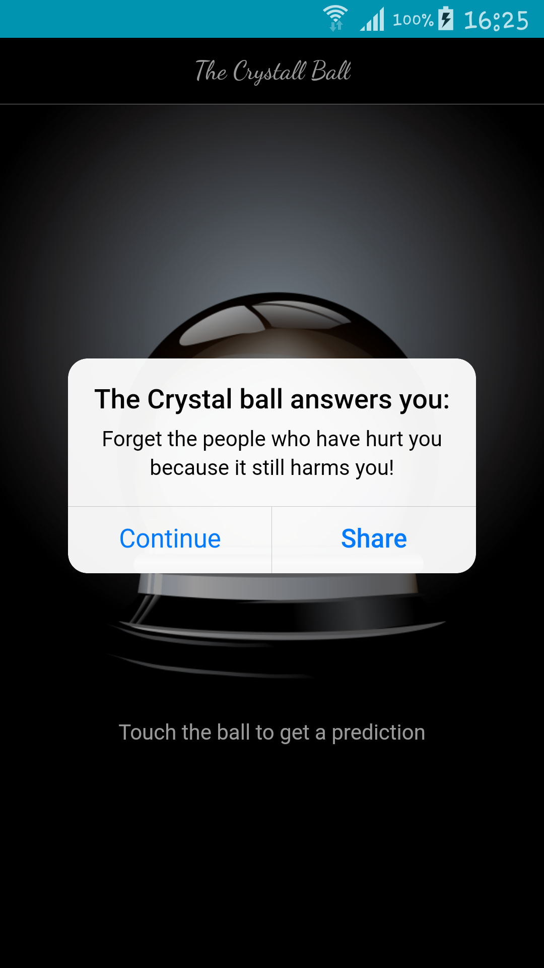 Android application My Crystal Ball screenshort