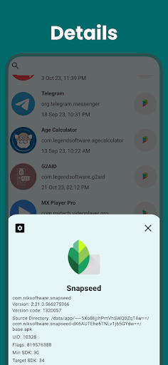 App Info - debug application