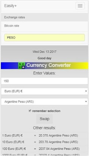 Currency Converter Easily Pro Screen 2