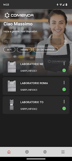 Comenda Cloud Washing Screen 2