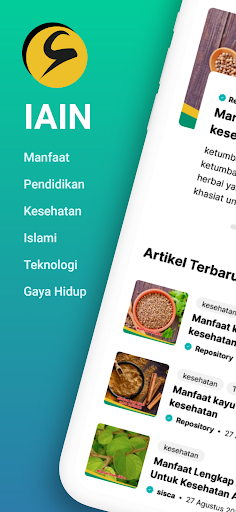 Android application IAIN - Manfaat dan Kesehatan screenshort