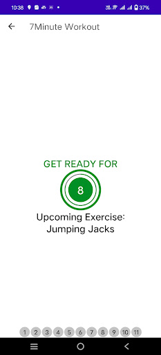 7 Mins Workout Screen 2