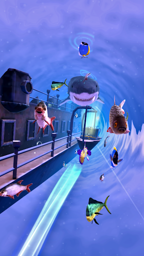Blue Swirl: Endless Swimming Screen 2