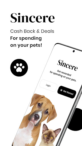 Android application Sincere Pet Rewards Debit Card screenshort
