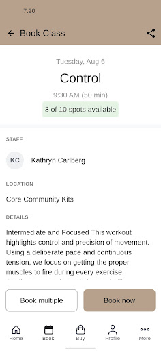 Core Community Pilates Screen 3