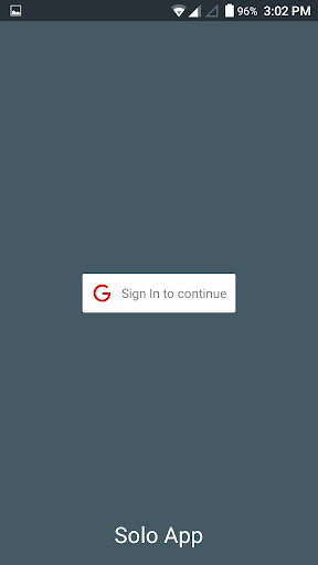 Android application Solo App screenshort