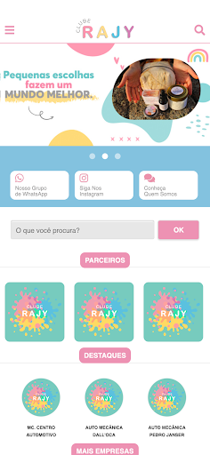 Android application Clube RAJY screenshort