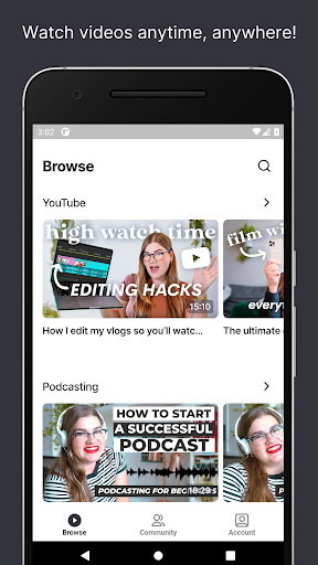 Android application The Creator Club screenshort