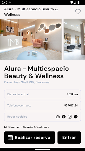 Android application Alura Beauty and Wellness screenshort