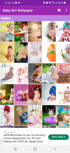 Android application Baby Girl Wallpaper screenshort