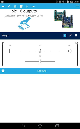 Screenshot of ST PLC App