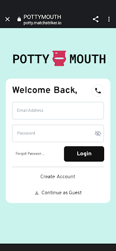 Android application POTTYMOUTH screenshort