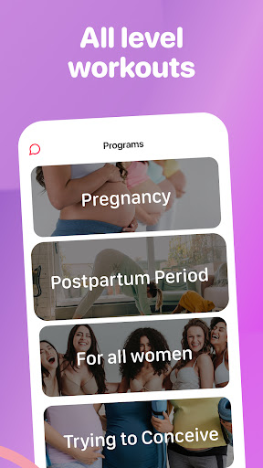 Screenshot of Prenatal & Postpartum Workout
