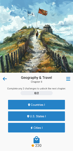Android application WikiLinked: The Wikipedia Quiz screenshort